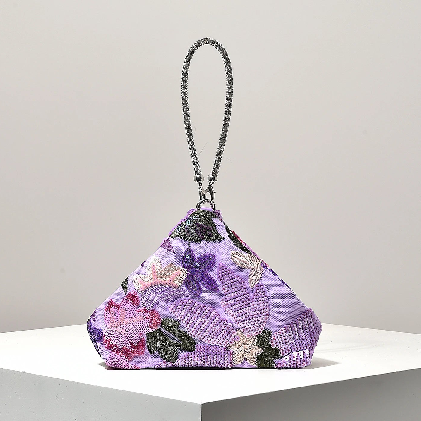 Mini Sequin Floral Bag